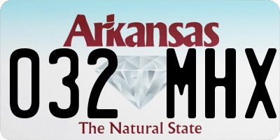 AR license plate 032MHX