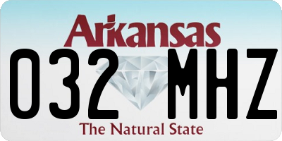 AR license plate 032MHZ