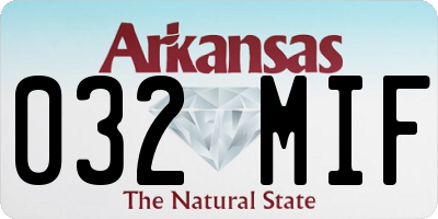 AR license plate 032MIF