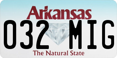 AR license plate 032MIG