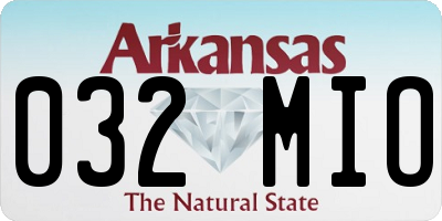 AR license plate 032MIO