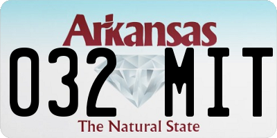 AR license plate 032MIT