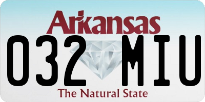 AR license plate 032MIU