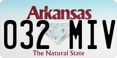 AR license plate 032MIV
