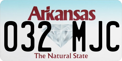 AR license plate 032MJC