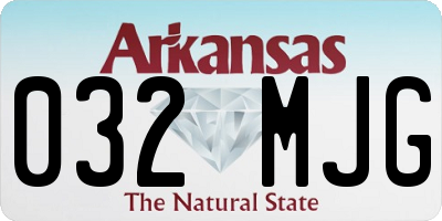AR license plate 032MJG