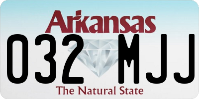 AR license plate 032MJJ