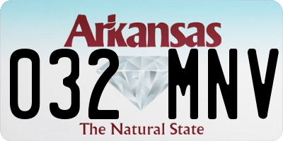 AR license plate 032MNV