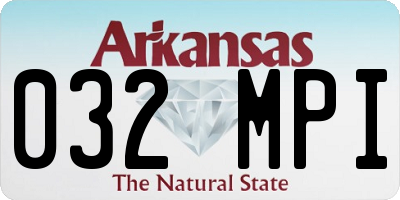 AR license plate 032MPI