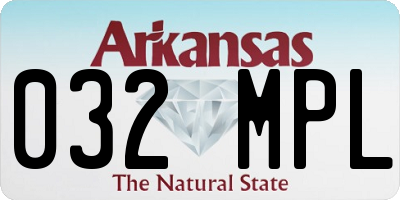 AR license plate 032MPL