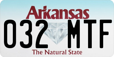 AR license plate 032MTF