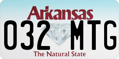 AR license plate 032MTG