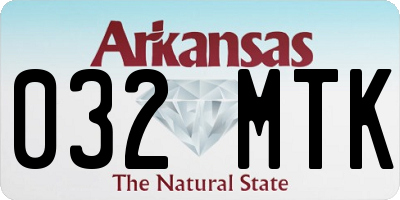 AR license plate 032MTK