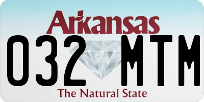 AR license plate 032MTM