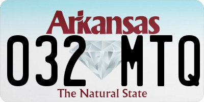AR license plate 032MTQ