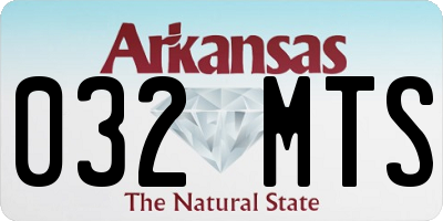 AR license plate 032MTS