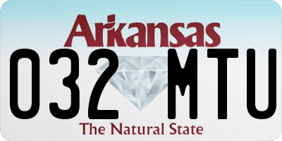 AR license plate 032MTU