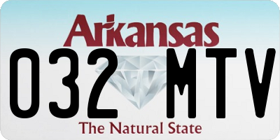 AR license plate 032MTV