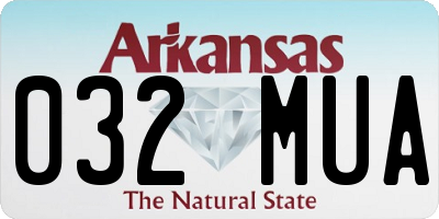 AR license plate 032MUA