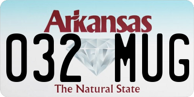 AR license plate 032MUG