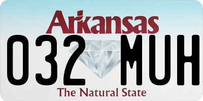 AR license plate 032MUH