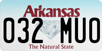 AR license plate 032MUO