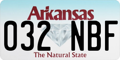 AR license plate 032NBF