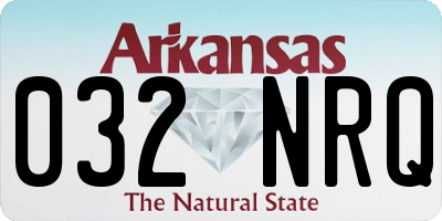 AR license plate 032NRQ