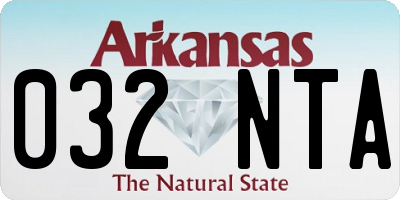 AR license plate 032NTA