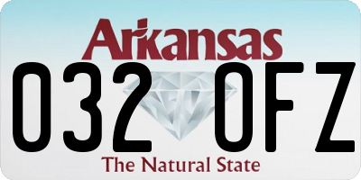 AR license plate 032OFZ