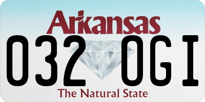 AR license plate 032OGI