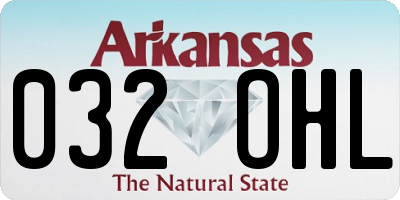 AR license plate 032OHL