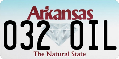 AR license plate 032OIL