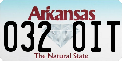 AR license plate 032OIT