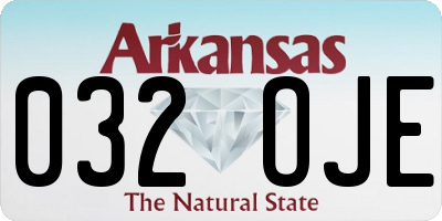 AR license plate 032OJE
