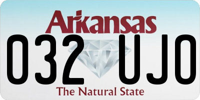 AR license plate 032UJO
