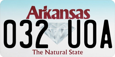 AR license plate 032UOA