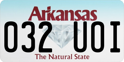AR license plate 032UOI