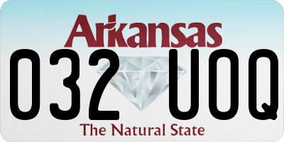 AR license plate 032UOQ