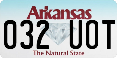 AR license plate 032UOT