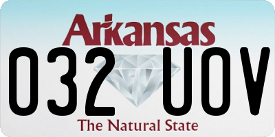 AR license plate 032UOV