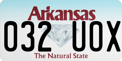 AR license plate 032UOX