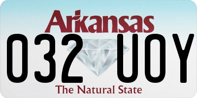 AR license plate 032UOY