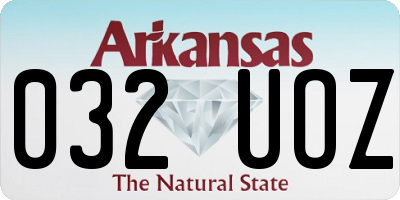 AR license plate 032UOZ