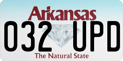 AR license plate 032UPD