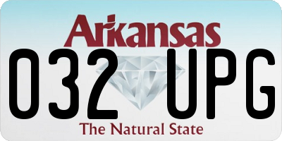 AR license plate 032UPG