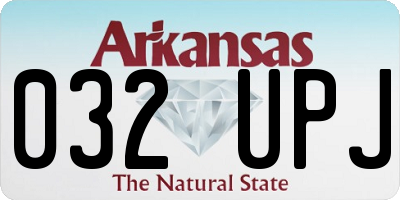 AR license plate 032UPJ