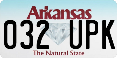 AR license plate 032UPK