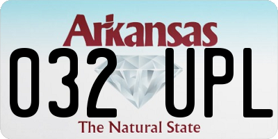 AR license plate 032UPL