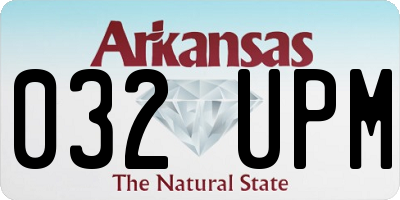AR license plate 032UPM
